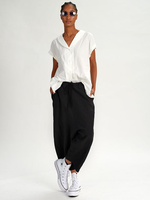 Forme d'Expression Kimono Shirt Cotton White
